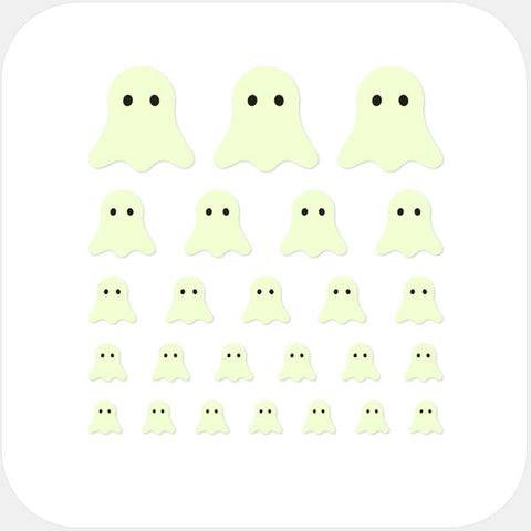 luminescent day "ghost" reusable privacy sticker set CamTag
