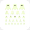 luminescent day "ghost" reusable privacy sticker set CamTag