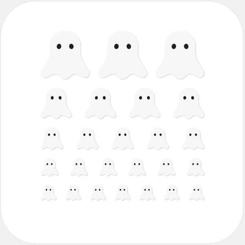 white "ghost" reusable privacy sticker set CamTag