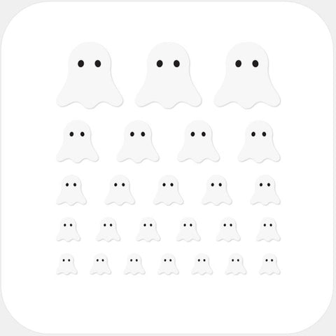 white "ghost" reusable privacy sticker set CamTag