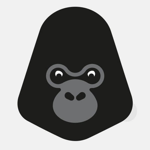 animals "gorilla" reusable macbook sticker tabtag on sale