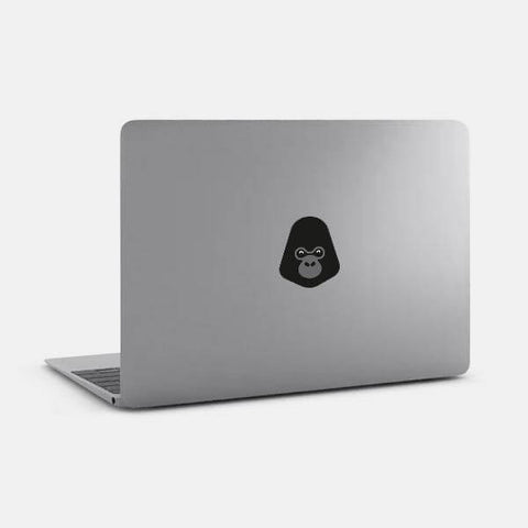 animals "gorilla" reusable macbook sticker tabtag on a laptop