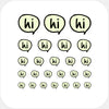 luminescent day "hi" reusable privacy sticker set CamTag on sale