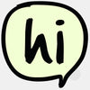 luminescent day "hi" reusable macbook sticker tabtag