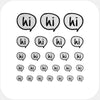 silver "hi" reusable privacy sticker set CamTag on sale