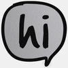 spacegray "speech bubble hi" reusable macbook sticker tabtag on sale