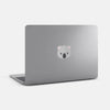 animals "koala" reusable macbook sticker tabtag on a mac
