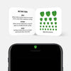 colorful "leaf" reusable privacy sticker CamTag on phone