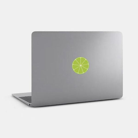 food "lime" reusable macbook sticker tabtag on a mac