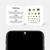 luminescent day "math set" reusable privacy sticker sets CamTag on phone