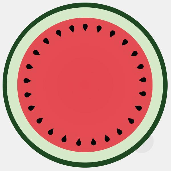 food "melon" tabtag reusable macbook sticker tabtag