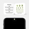 luminescent day "numbers set" reusable privacy sticker sets CamTag on phone