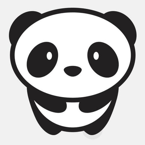 animals "panda" reusable macbook sticker tabtag
