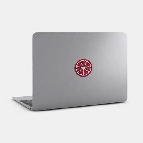 food "pomegranate" tabtag reusable macbook sticker tabtag on a mac on sale