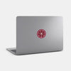 food "pomegranate" tabtag reusable macbook sticker tabtag on a mac