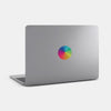 colorful "rainbow umbrella" tabtag reusable macbook sticker tabtag on a mac