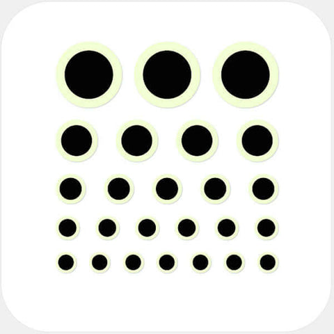 luminescent day "ring" reusable privacy sticker set CamTag
