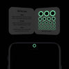 luminescent night "ring" reusable privacy sticker CamTag on phone