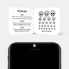 silver "skull" reusable privacy sticker CamTag on phone