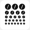 silver "slash" reusable privacy sticker set CamTag