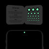 luminescent night "star" reusable privacy sticker CamTag on phone