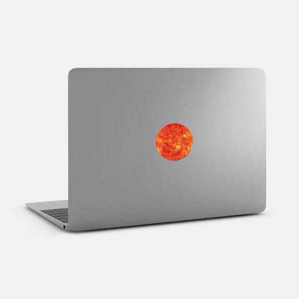 sun tabtag reusable macbook sticker tabtag on a mac