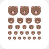 animals "teddy bear" reusable privacy sticker set CamTag