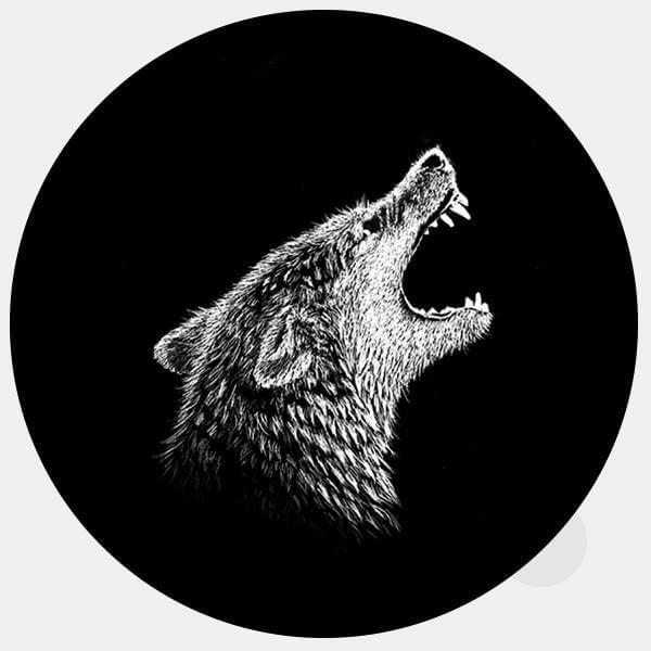 animals wolf reusable macbook sticker tabtag