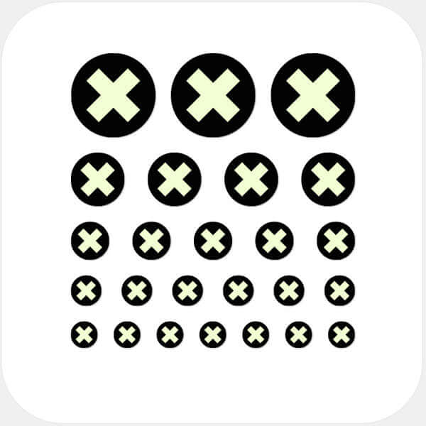 reusable camera privacy sticker set for multiple devices with 5 sizes – luminescent day X CamTag