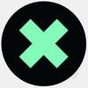 luminescent night "x" reusable macbook sticker tabtag