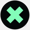 luminescent night "x" reusable macbook sticker tabtag