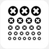 dark "x" reusable privacy sticker set CamTag