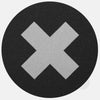 silver "x" reusable macbook sticker tabtag