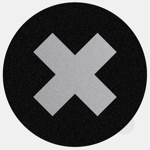spacegray "x" reusable macbook sticker tabtag