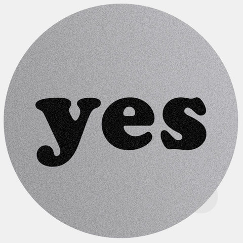 spacegray "yes" reusable macbook sticker tabtag